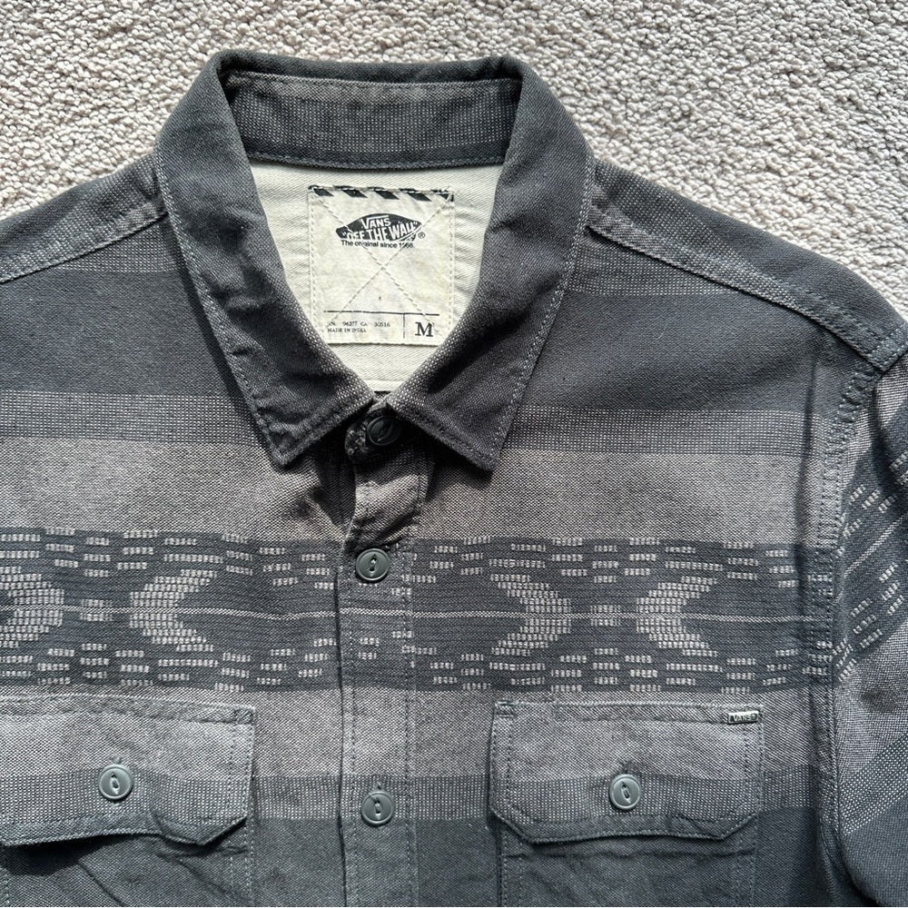 Vans Patterned Long-Sleeve Button Down Shirt - image 2